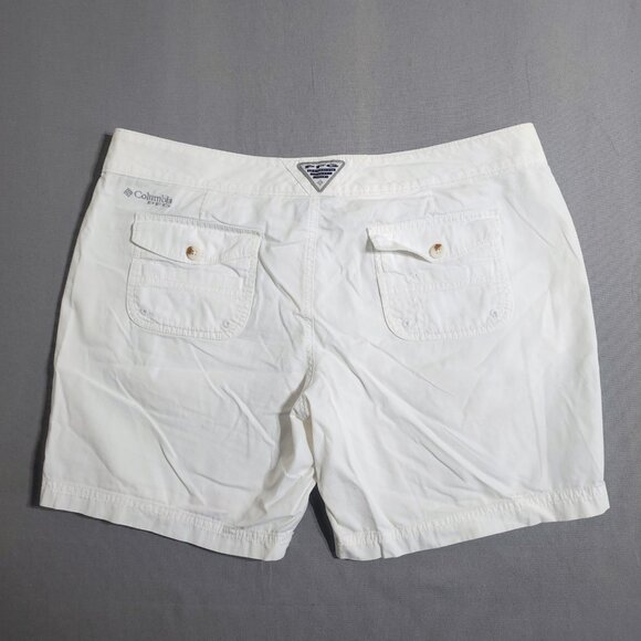 Columbia PFG shorts women's size 12 white colour Performance Fishing Gear - Picture 2 of 13